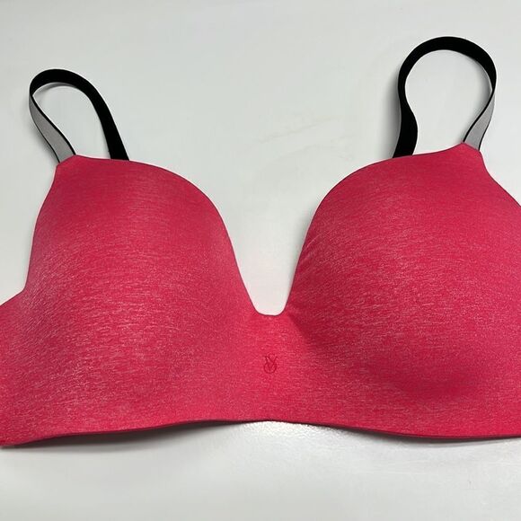 Victoria’s Secret Heather Pink, Black, Gray Adjustable Strap Convertible Bra-34D - Picture 8 of 16